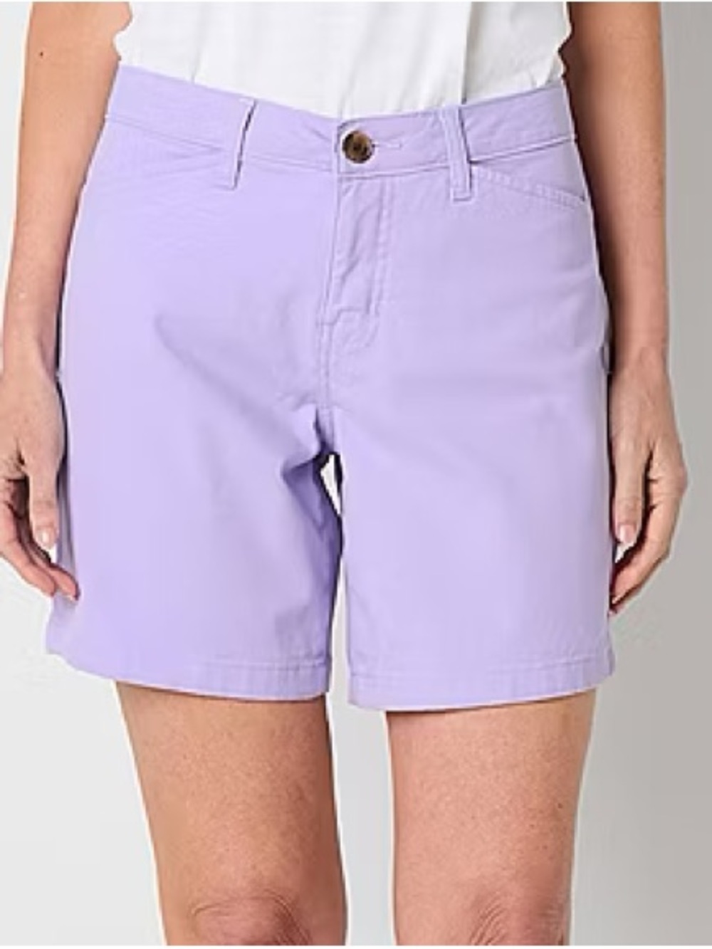 Women's Plus Size St. John's Bay Chino Shorts 26W NWT